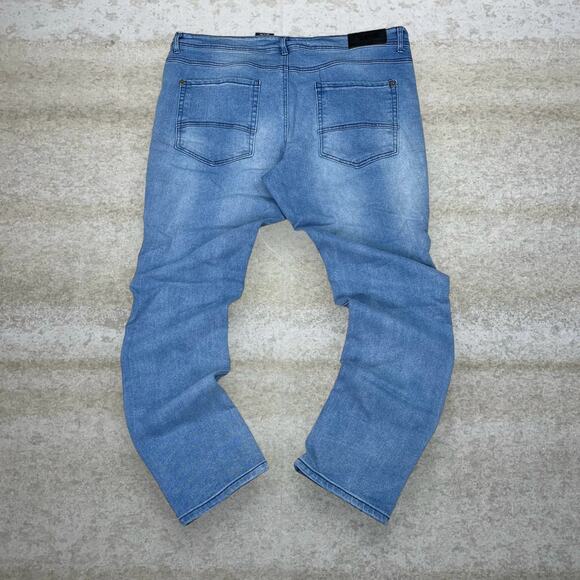 Skater Genuine Jeans Light Wash Slim Fit Denim - Picture 1 of 4